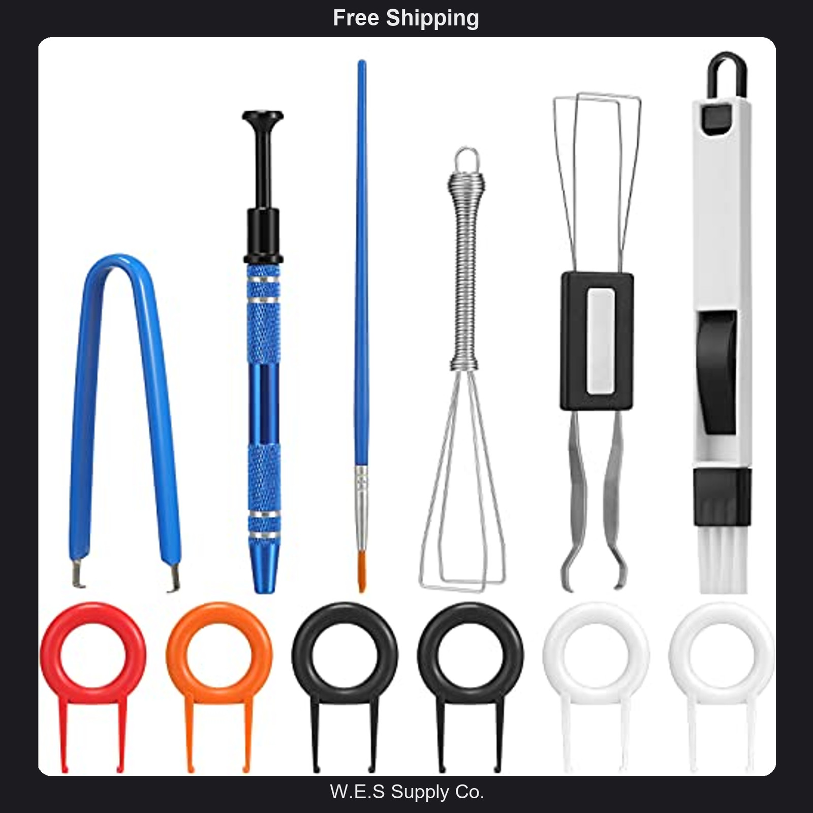 12 Pcs Mechanical Keyboard Tool Kit Keycap Switch Puller Cleaning Maintenance