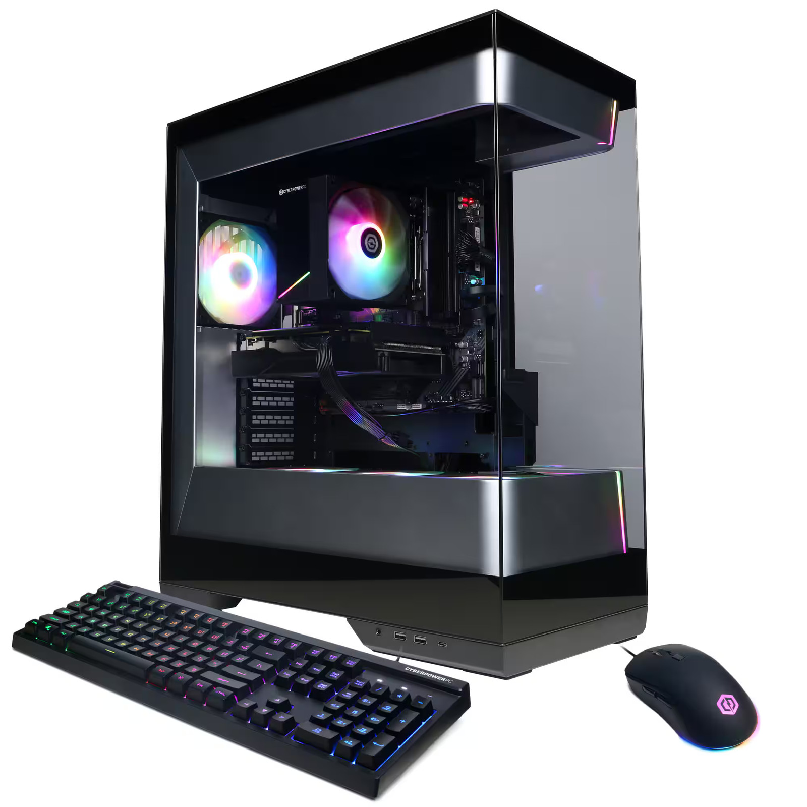 CyberPowerPC - Gaming Desktop - AMD Ryzen 7 8700F 2024 - AMD Radeon RX 9060 8...
