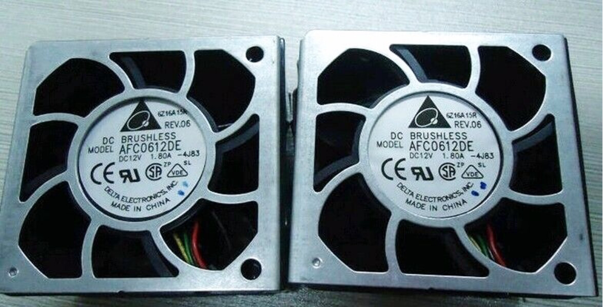 2pcs HP 394035-001 Delta AFC0612DE Fans for DL380 G5 DL385 G2 B35441-94