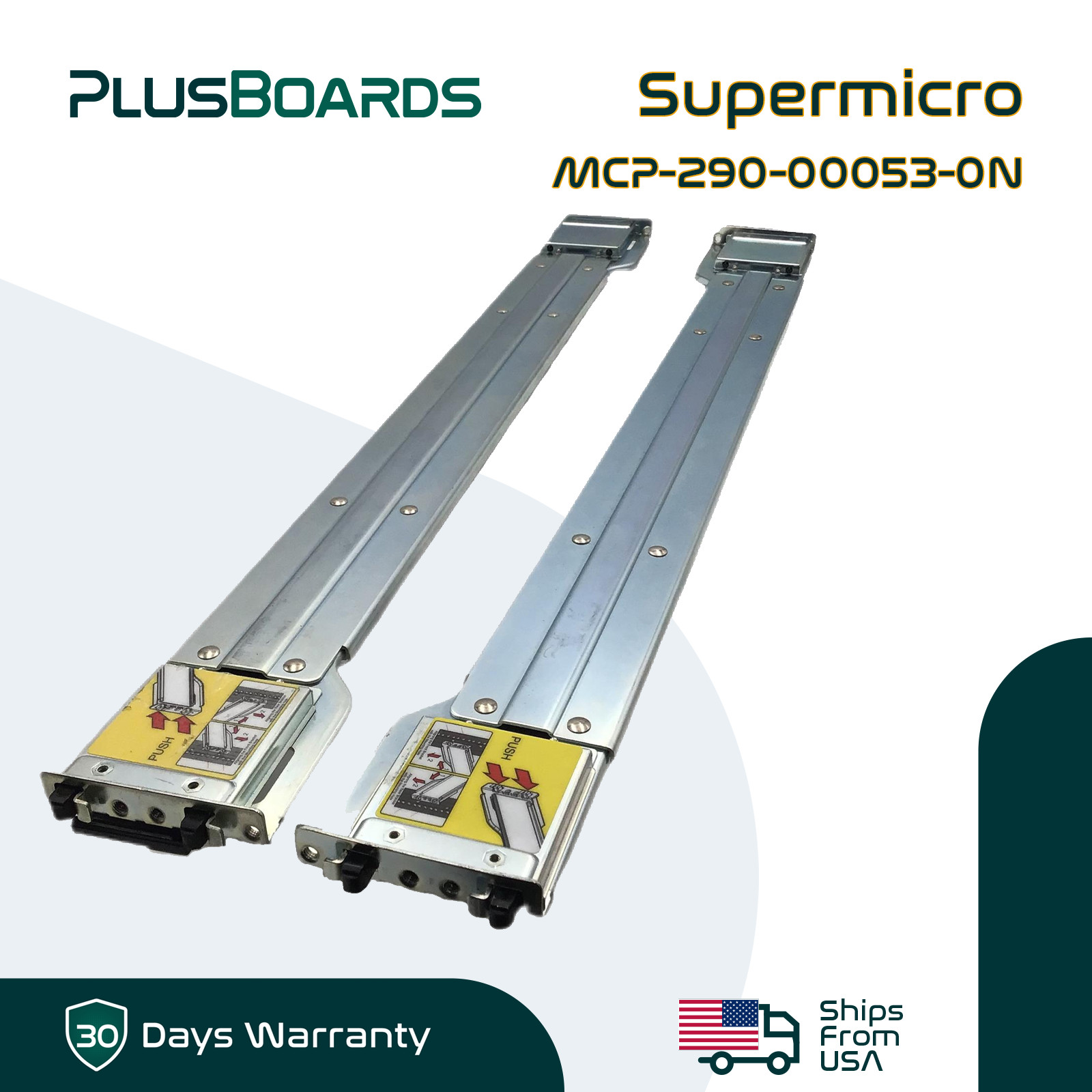 Supermicro MCP-290-00053-0N 2U-3U Rail Kit  27" Display Ball-Bearing Mechanism
