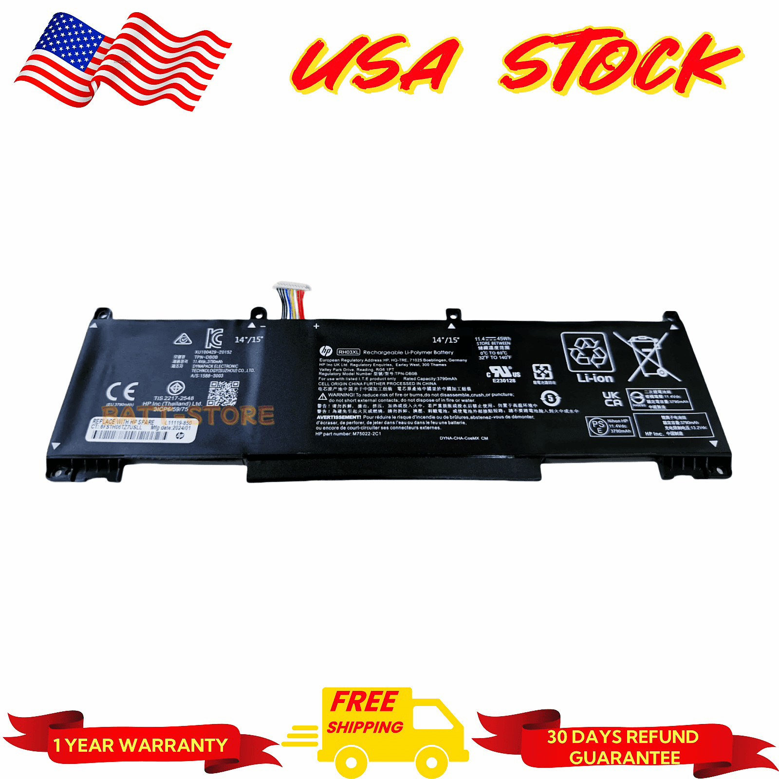 ORIGINAL RH03XL Battery  for HP EliteBook 640  650 655 830 G9 G10 Series