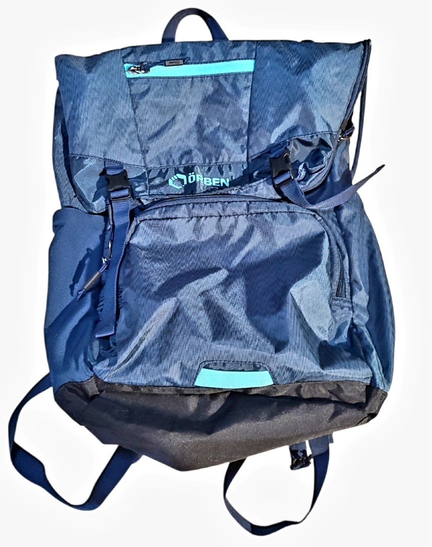Orben Lonestar Travel Backpack Navy/Mint Laptop + Tablet Backpack Briefcase