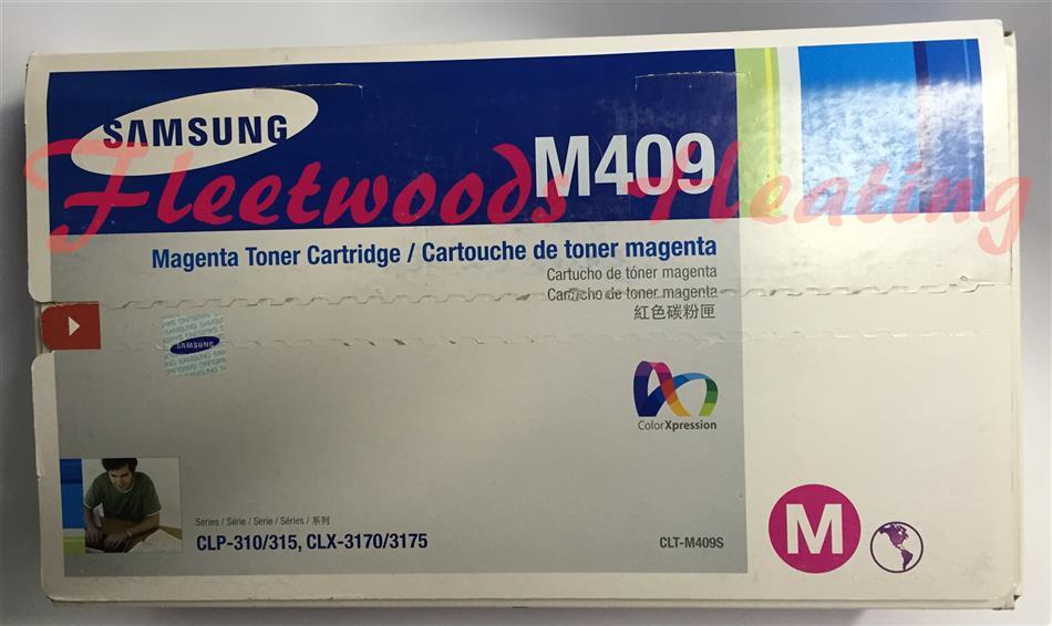 New OEM Samsung CLT-M409s, CLT-Y409S Toner Cartridges (2 of each color)