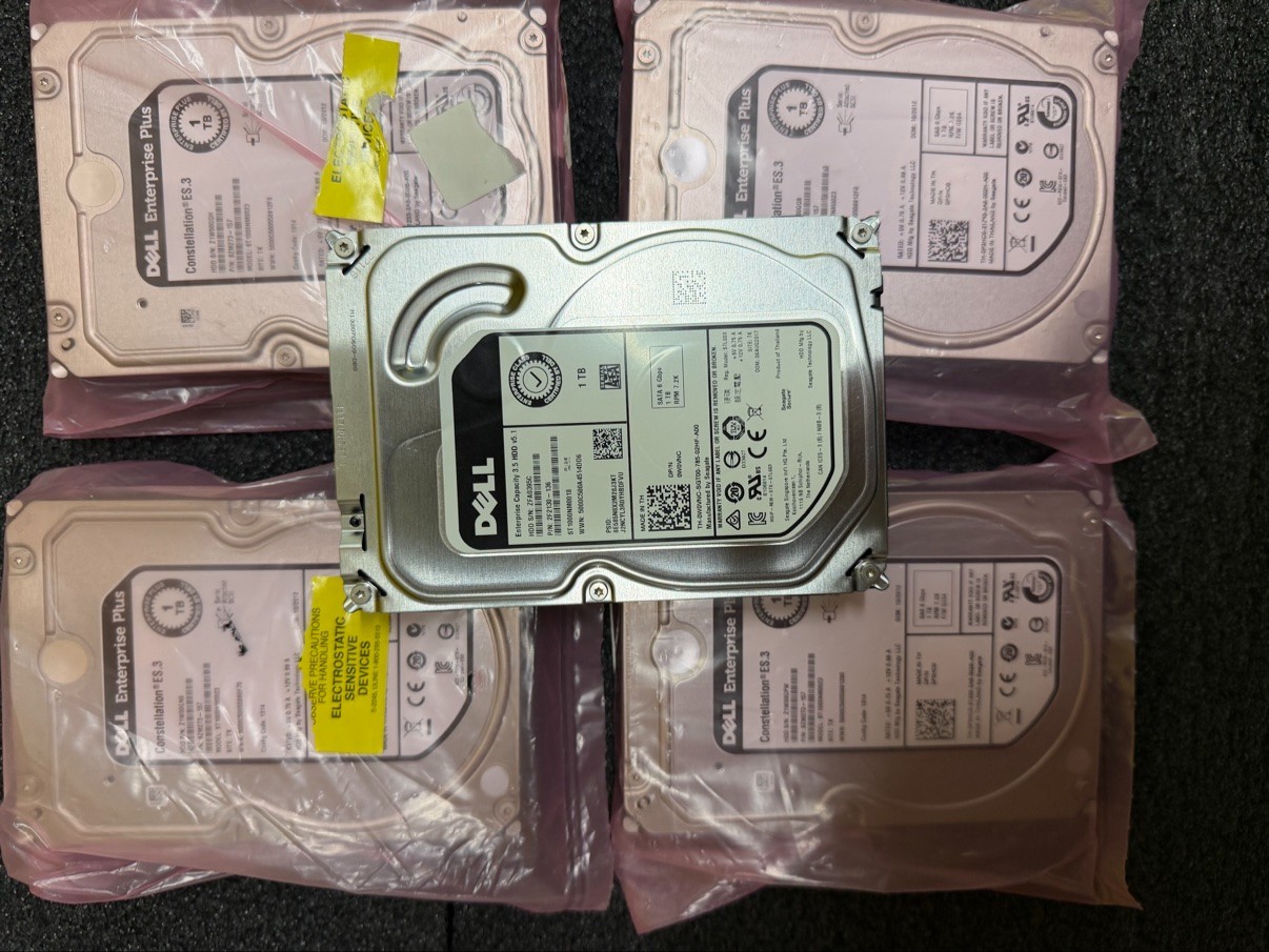 Dell Constellation ES.3 1TB 7.2K 3.5" SAS 6Gb/s HDD ST1000NM0023 New Bare