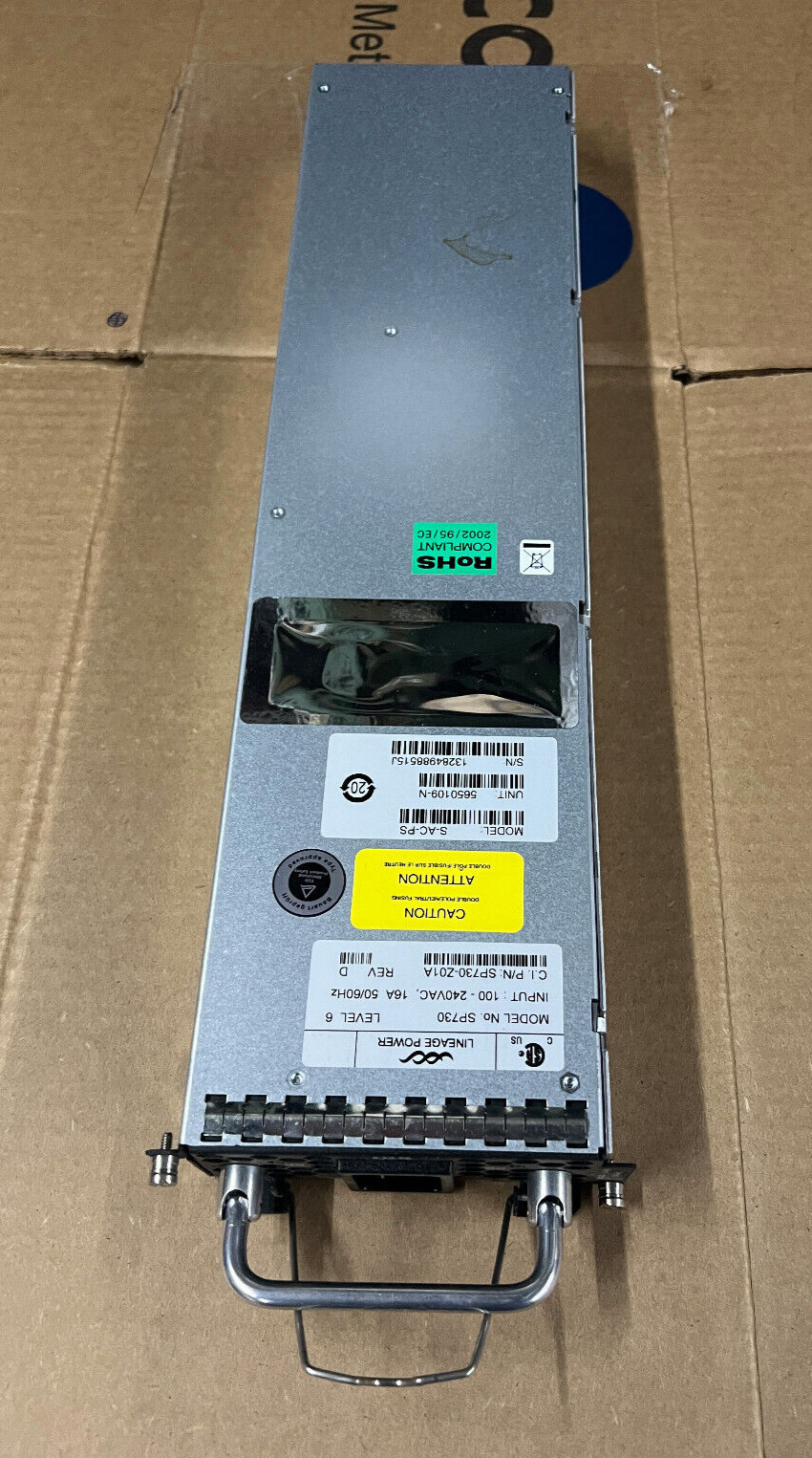 Enterasys/Extreme Network S-AC-PS AC Power Supply- 1600 Watt Model SP730
