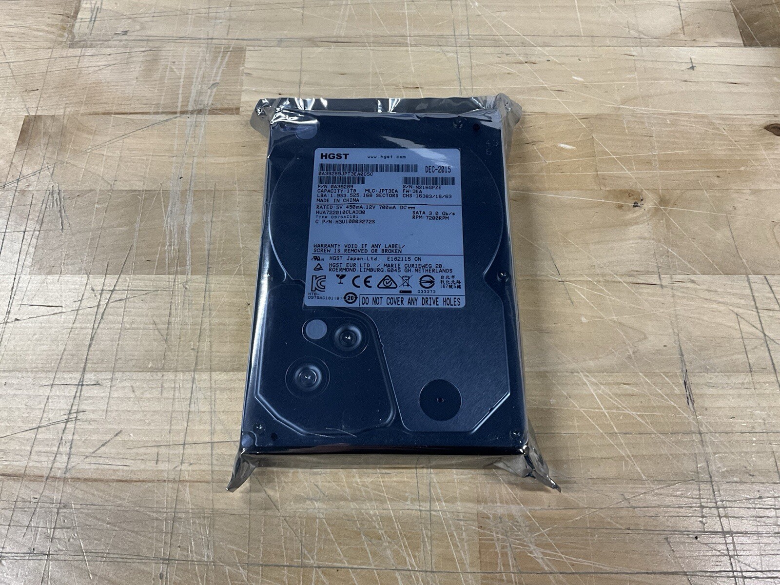 HGST HUA722010CLA330 Ultrastar 1TB 7.2K RPM SATA 3Gb/s 32MB 3.5" Hard Drive