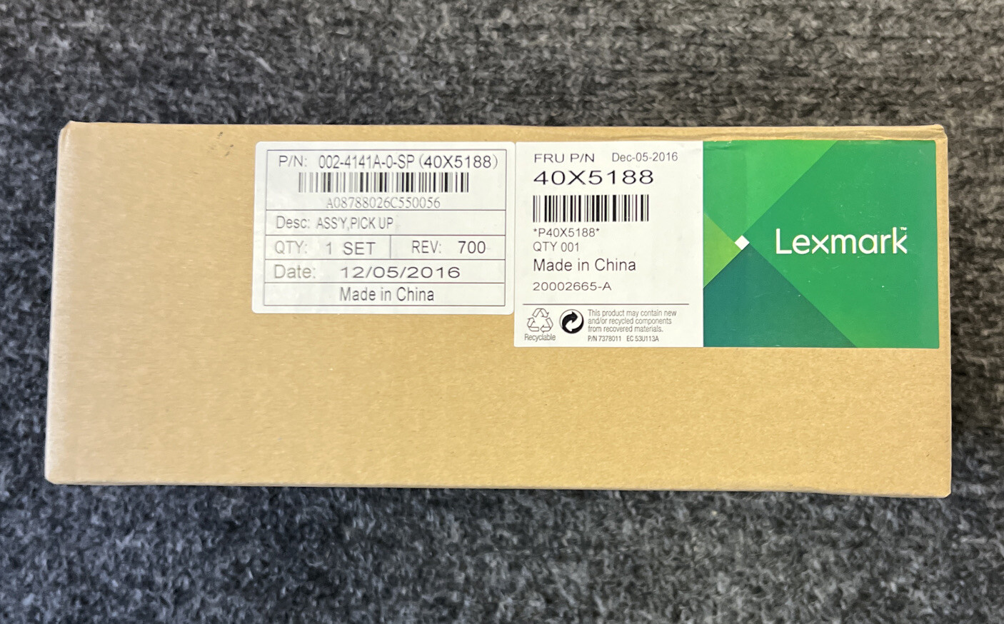 New Genuine Lexmark 40X5188 Pickup Roller ADF X734 X736 X738 X746  X748
