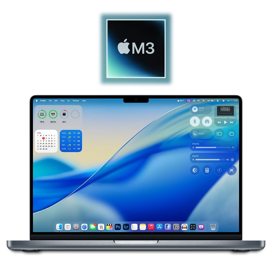 2023 Apple M3 MacBook Pro 14.2" 90%+ 16GB/512GB SSD (Gray) A2918 w/Year Warranty