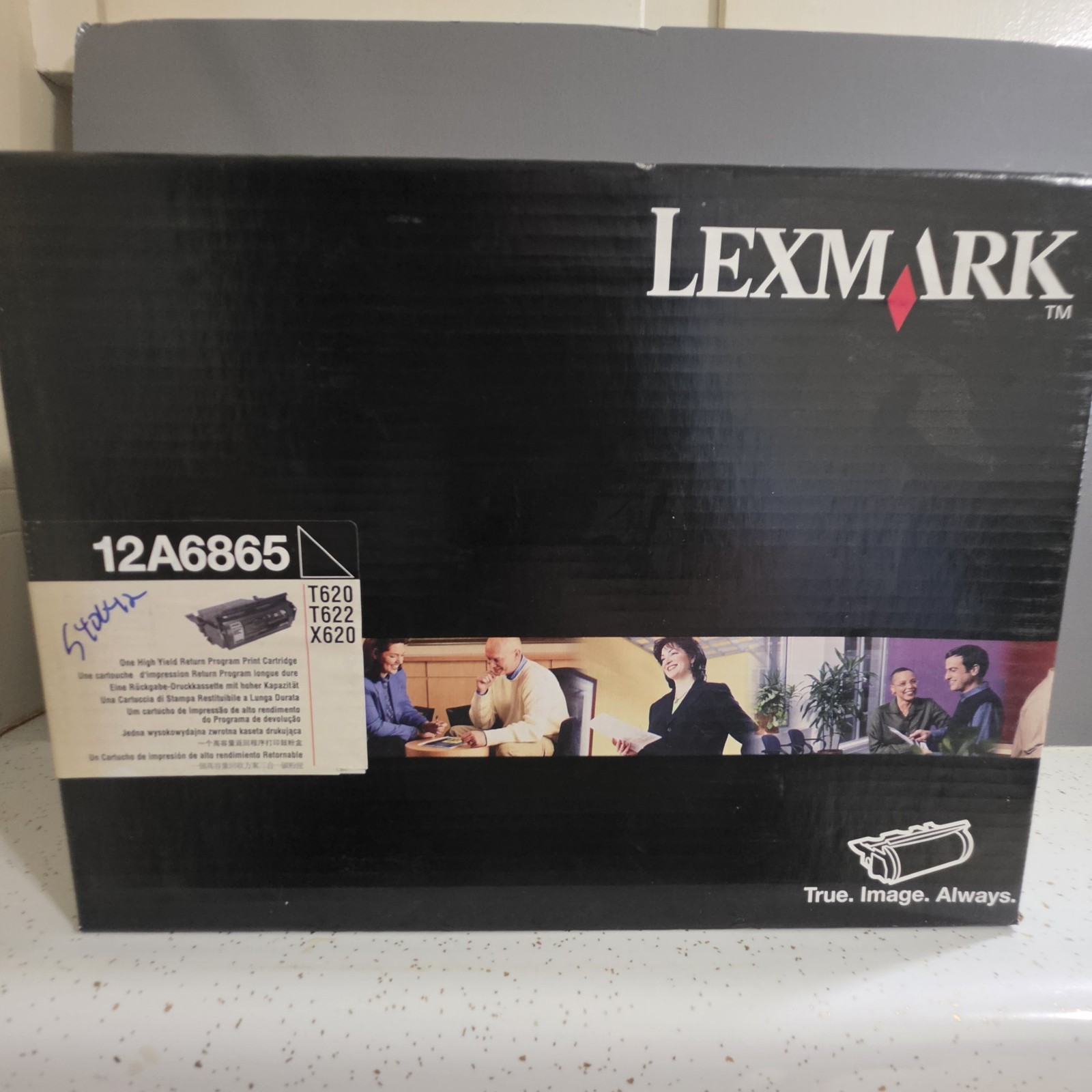 Genuine New in Box Sealed Lexmark 12A6865 Black High Yield Toner Cartridge