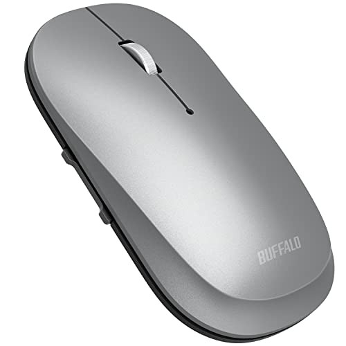 Buffalo Wireless Mobile Mouse Bluetooth FLEXUS 5 Buttons Silver (BSMBB535NSV)