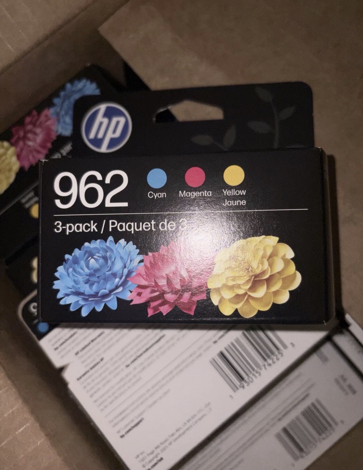 HP 24 Count Brand New 962 CMY Ink Cartridges