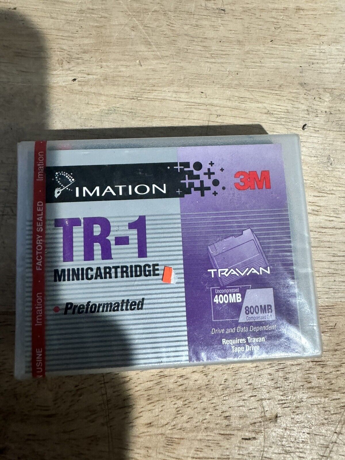 New Sealed Imation 3M TR-1 TRAVAN-1 400MB/800MB Minicartridge