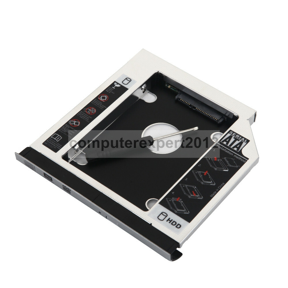 With Bezel 2nd HD SSD Hard Drive Caddy for Dell Latitude E5520 E5420 E5530 E5430