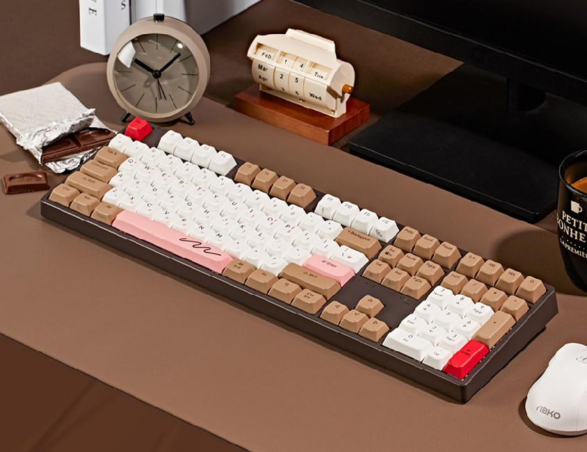 ABKO AKN10BT 8K Silent Wireless Rapid Mechanical Keyboard Chocolate 45g Trigger