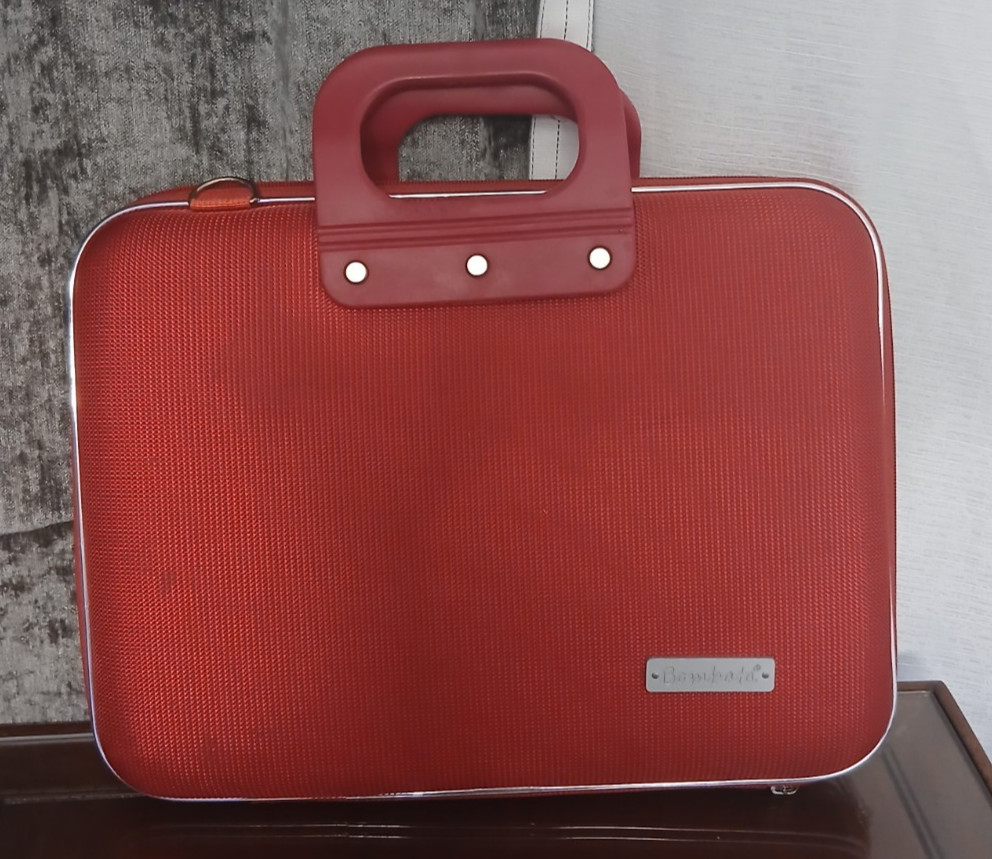 Bombata Italian Design Laptop Case Sleeve Briefcase Red