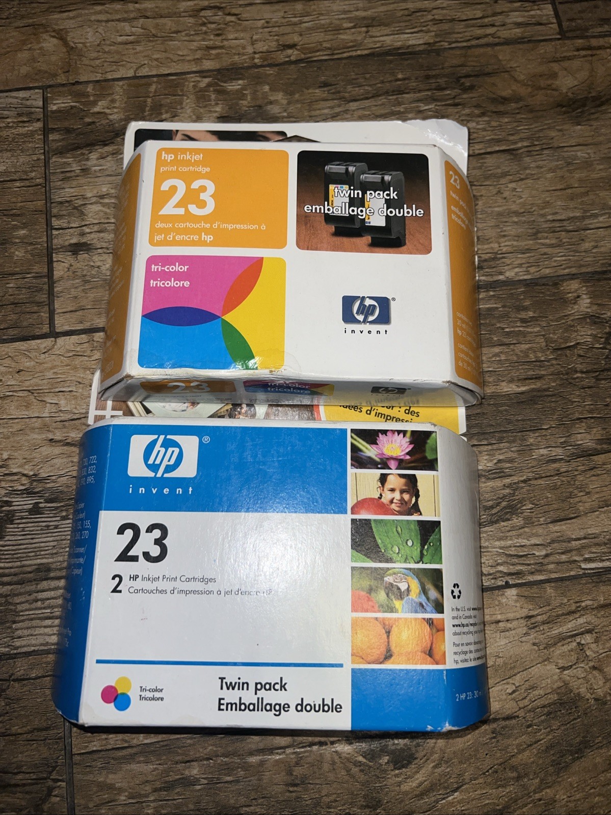 HP invent ink tricolor Color 23 2pk 4 Total 