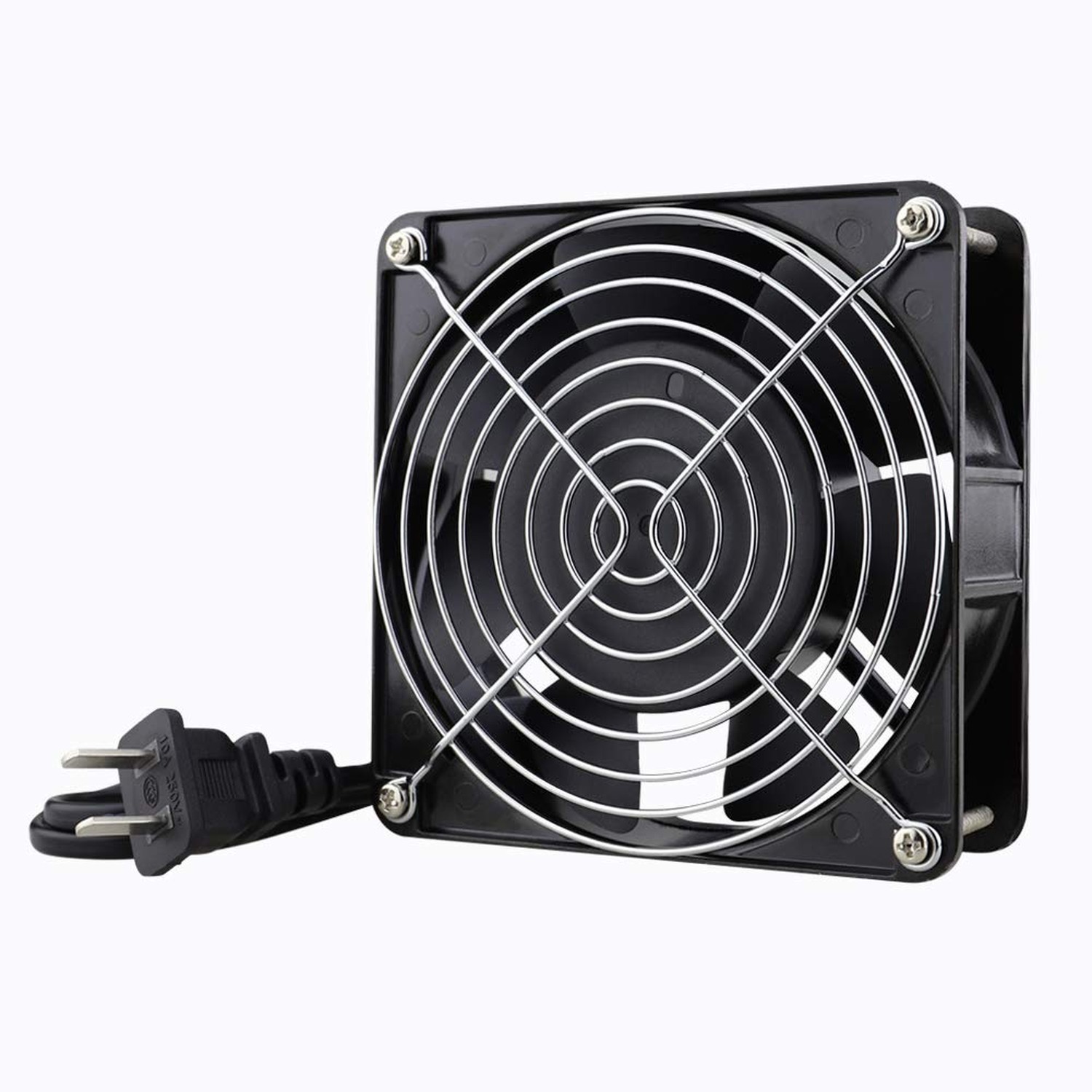 High Airflow AC 12038 120mm x 38mm 110V 120V Dual Ball Metal Cooling Fan NEW