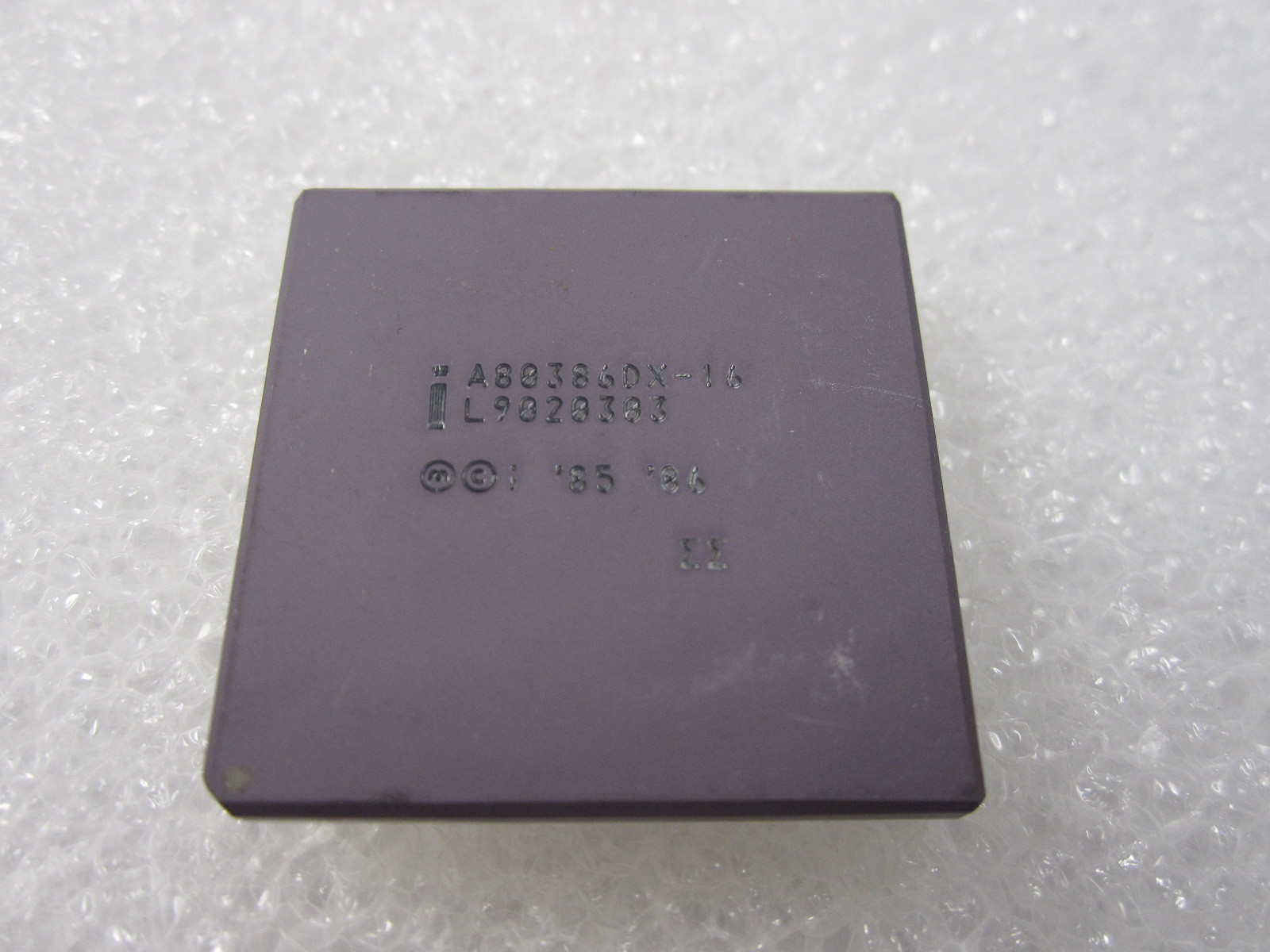 Vintage & New Intel A80386DX-16 ΣΣ Double Sigma i386 CPU, GOLD Pin very RARE