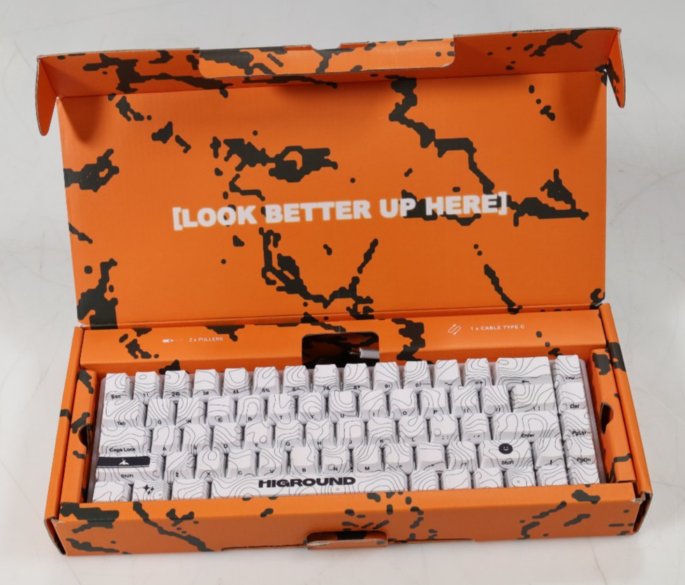 Higround Basecamp 65 SnowStone 65% Mechanical Gaming Keyboard