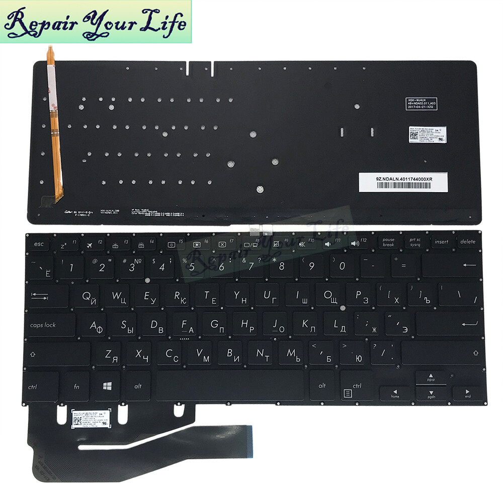 RU Russian backlit keyboard for ASUS TP410 TP410U TP410UA TP410UF TP410UR TP401 