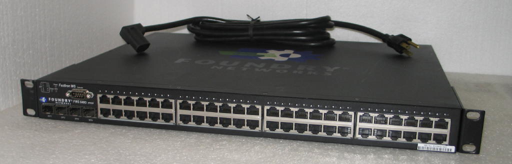 Lot of 2 Brocade Foundry FastIron FWS648G Gigabit Switch 48 GbE Ports & 4 x SFP