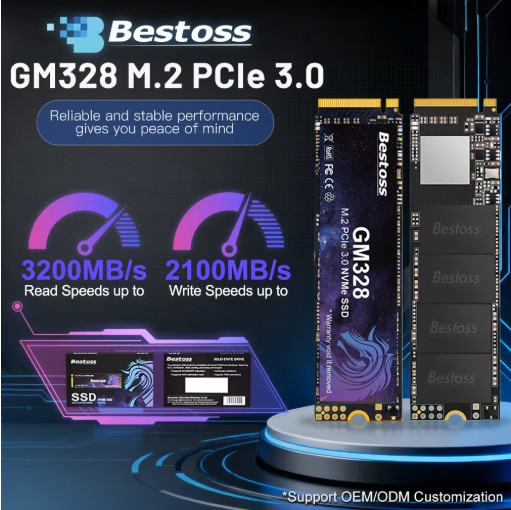 Bestoss M.2 NVMe SSD PCIe 3.0x4 256GB 512GB 1TB 2TB Internal SSD Drive