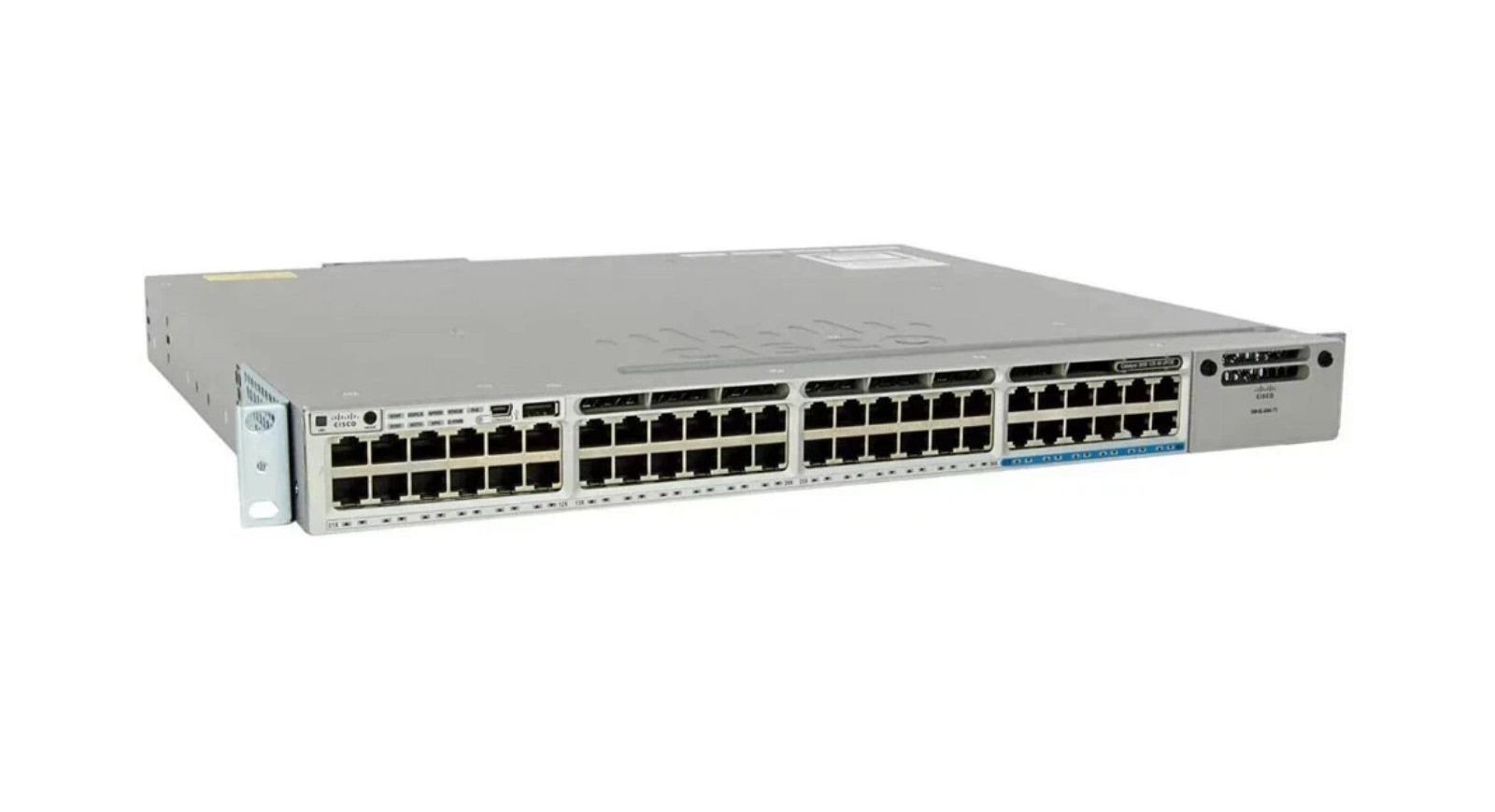 Cisco WS-C3850-12X48U-S Catalyst 3850 Switch 48-Port Gigabit PoE+ 1100W AC