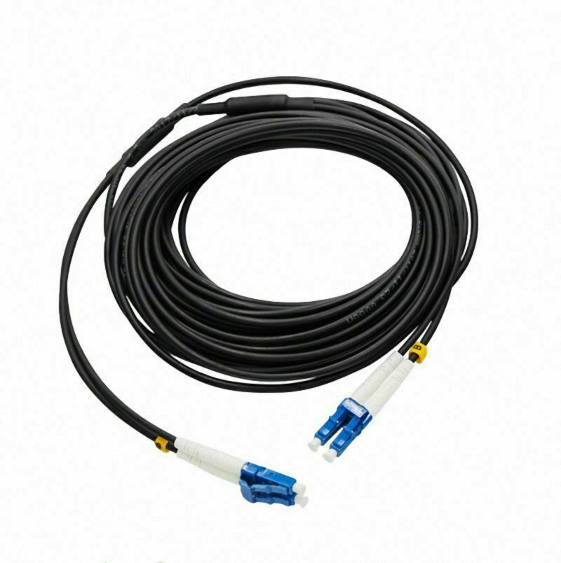 100M LC to LC Armored Outdoor Fiber Optic Cable,Single Mode Duplex 9/125 OS1/OS2