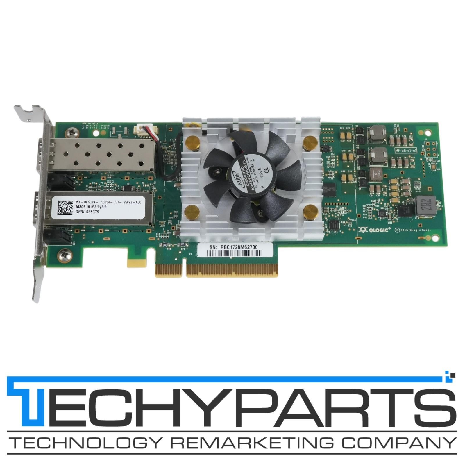 Dell F6C79 QLogic QL45212HLCU-DE FastLinQ 25GbE 2-Port SFP28 PCIe 3.0 x8 NIC SFF