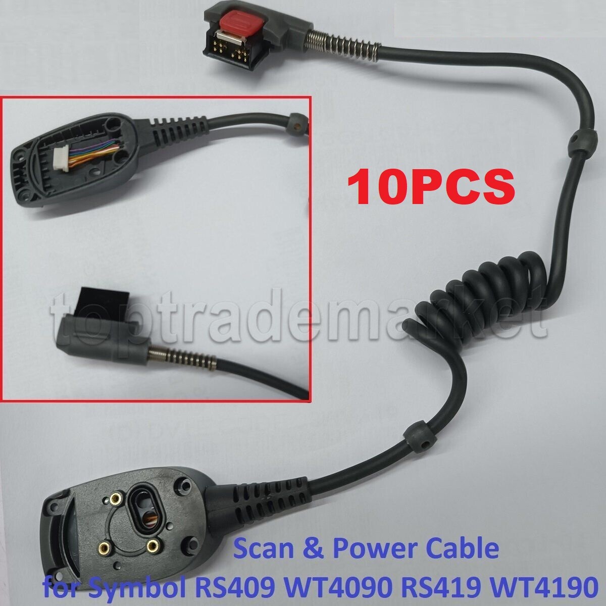 10X Scan Cable Power Cable for  Zebra Symbol RS409 RS419 WT4090 WT41N0