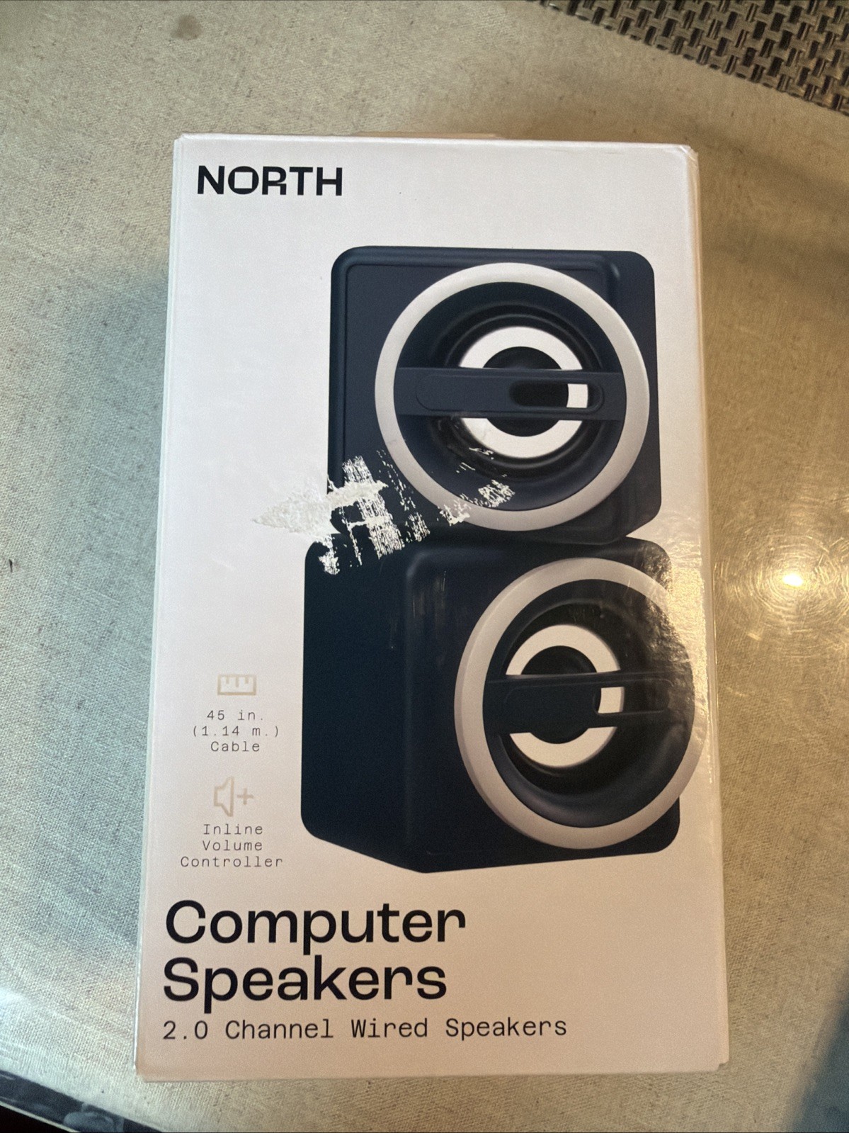 North - Computer Speakers 2.0 Wired - 2 x 2.5W Speakers - Navy Blue