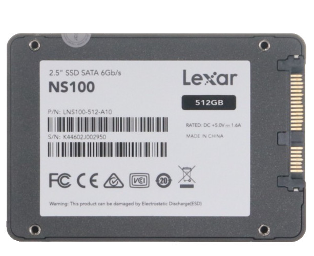 Lexar NS100 LNS100-512-A10 512 GB SATA III 2.5 in Solid State Drive