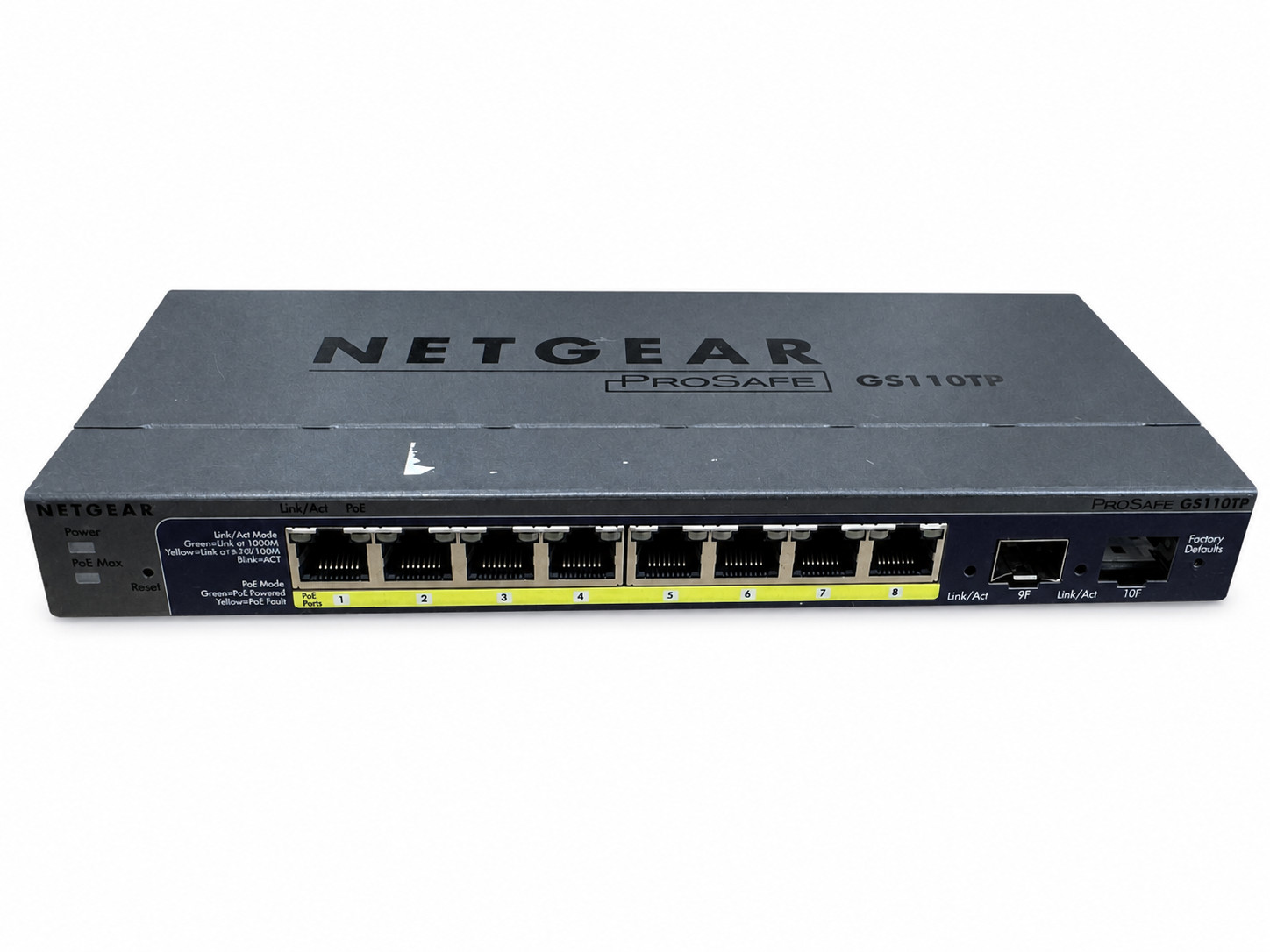 Netgear GS110TP Network Switch PoE 8-Port **V1H1**