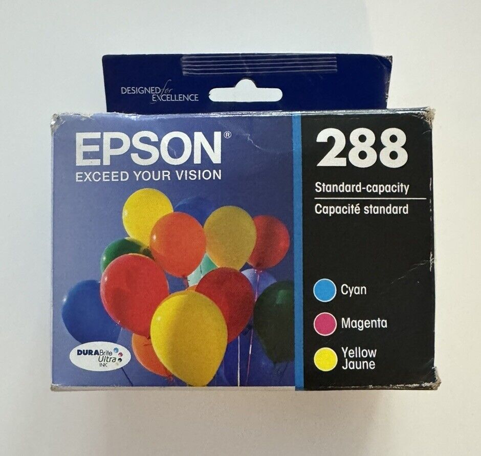 Epson 288 Cyan Magenta Yellow Ink Cartridge 05/2023