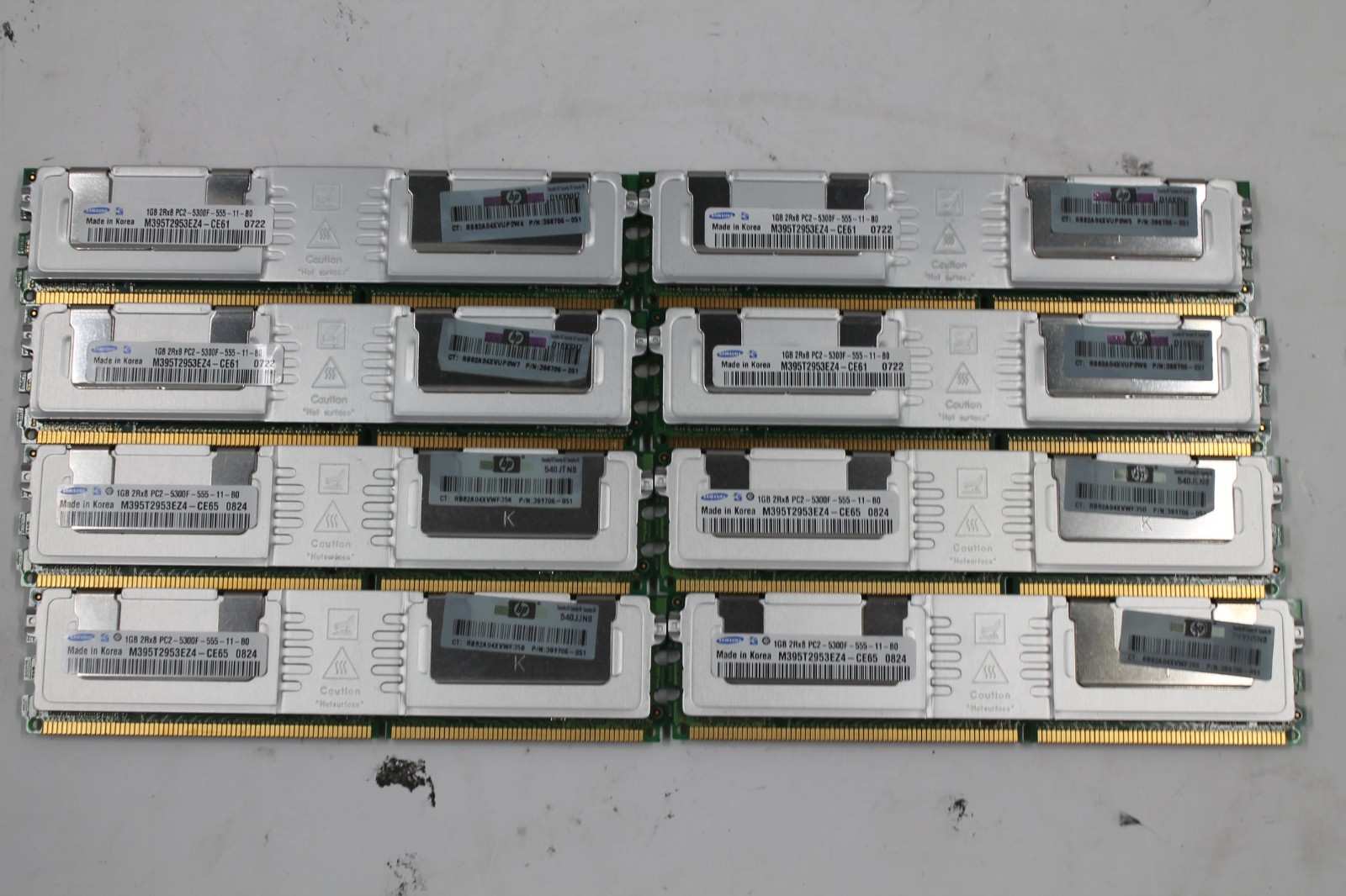 Samsung 8GB (1x8) kit 1GB 8 x 1GB PC2-5300F-555-11-B0 M395T2953EZ4