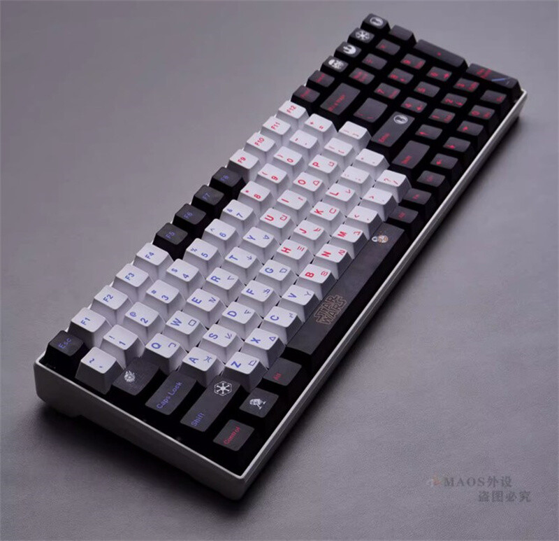 129 Keys Star Wars Black PBT Keycap Cherry Mx Button Sublimation Keycaps Boxed