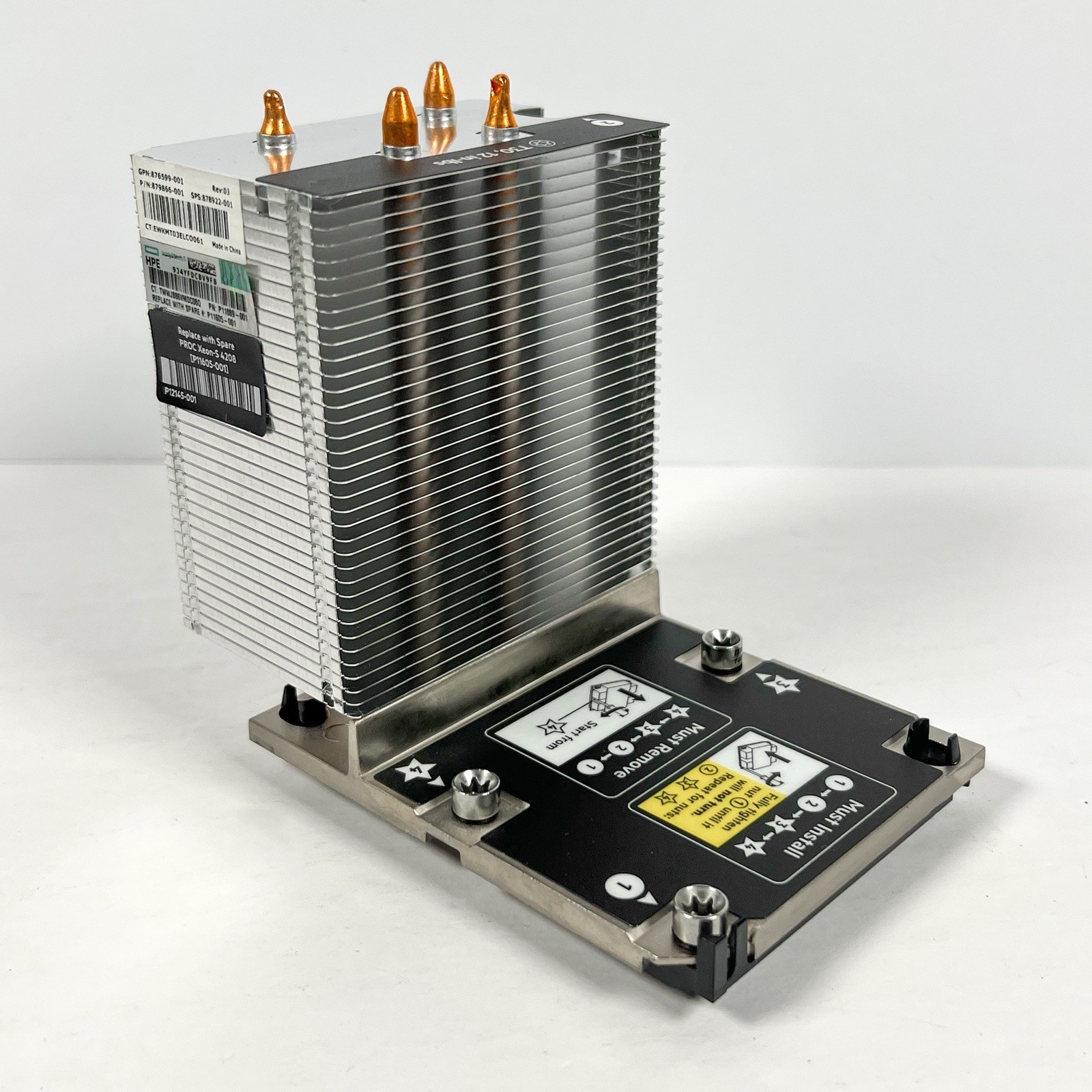 HP HPE Proliant ML110 Gen10 Screw-Down Processor Heatsink 879866-001 876599-001