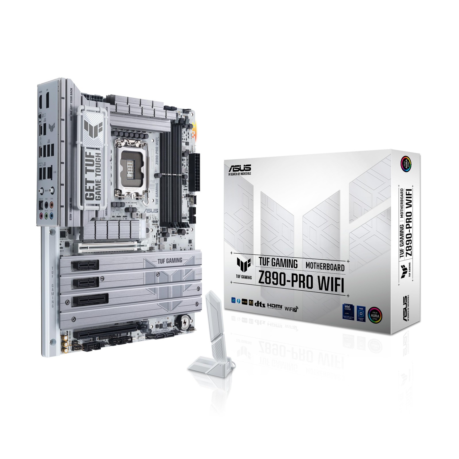 ASUS TUF Gaming Z890-PRO WiFi Z890 Z890-Pro|White|M.2 x4|WiFi 7, BLACK
