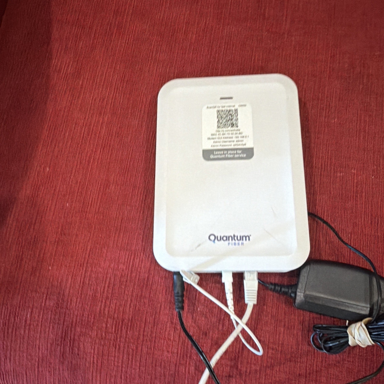 Quantum C6500XK Fiber-Optic Wall Modem Router