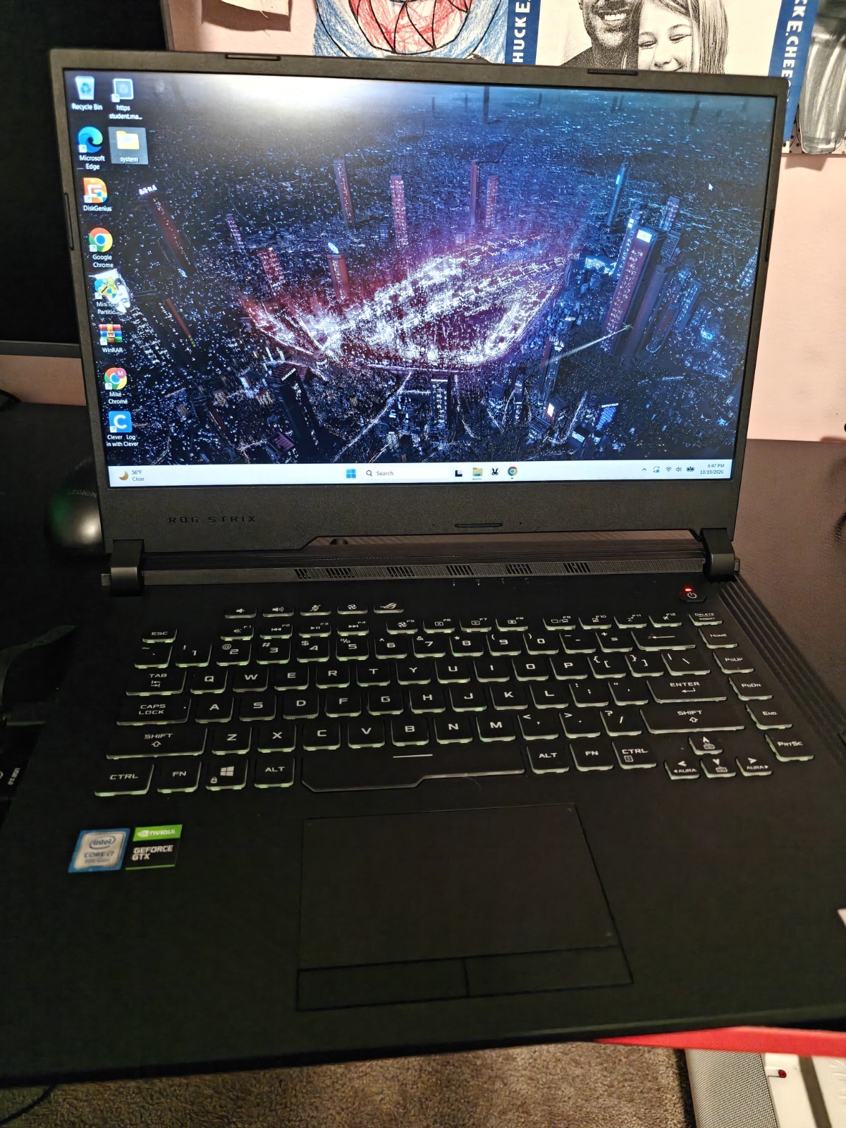 ASUS ROG Strix G531G Win 11 Core i7-9750H 2.60GHz 8GB RAM 512GB SSD 15.6" Laptop