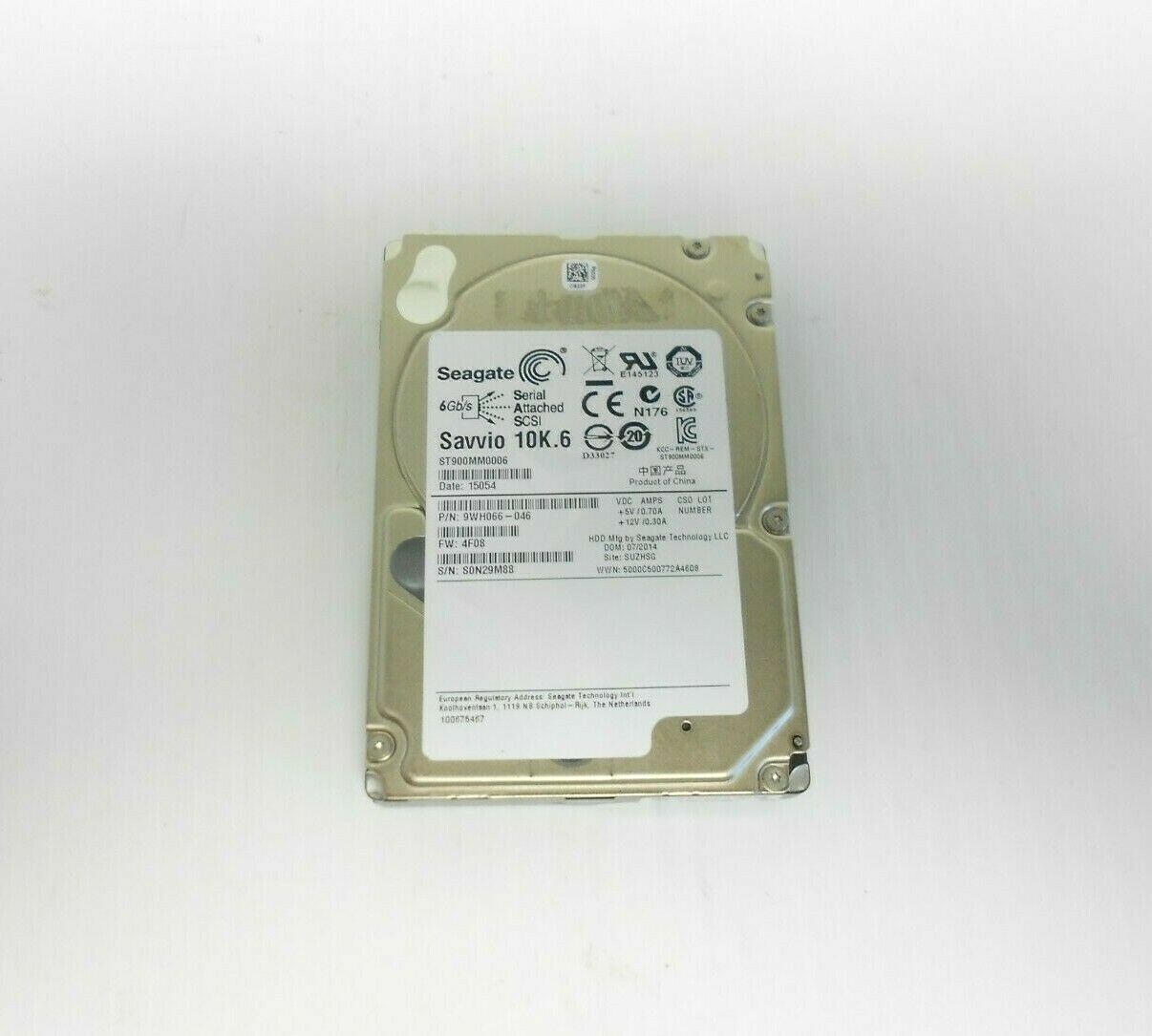 Seagate Savvio 10K.6 900GB 10K 2.5" SAS Hard Drive HD ST900MM0006 Server Storage