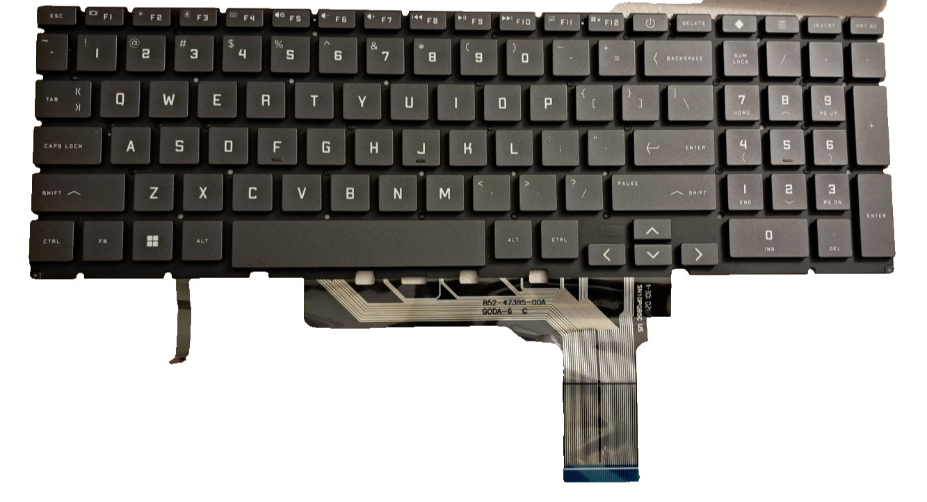 New HP Victus 15-FB0003NR 15-FB2000NR 15-FB3025NR 15z-FB200 US Backlit Keyboard