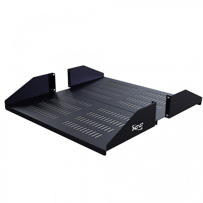 ICC ICCMSRDV20 Rack Shelf 20" Vented 2U Cantilever Two 10" shelf Kit. 100LB.