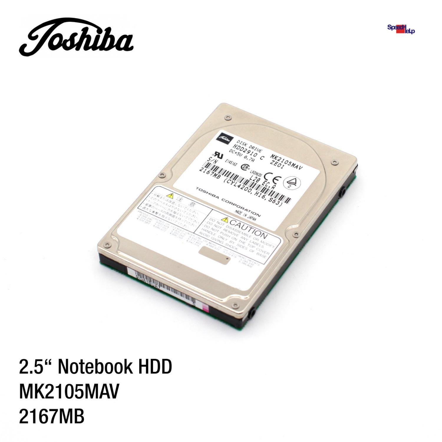 Toshiba Mk2105mav 2167mb 2.5" Notebook Laptop Hdd Hard Disk Hdd2910 C