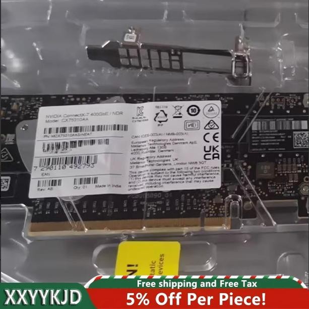 1PC NVIDIA ConnectX-7 900-9X766-003N-SQ0 Network Adapter PCIe 5.0 x16 Duty-free