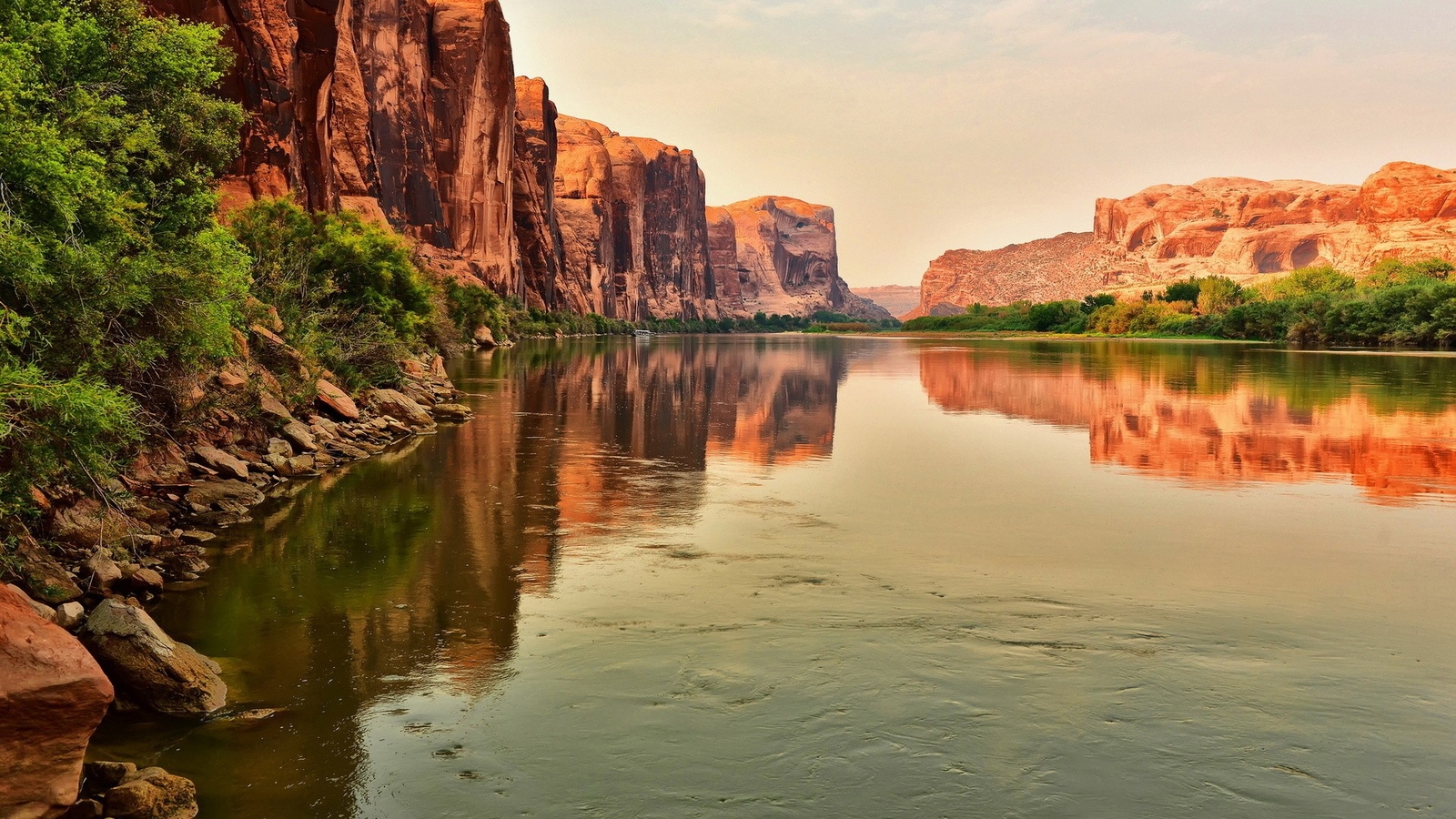 Landscape water nature utah usa rocks rock formation Custom Gaming Mat Desk