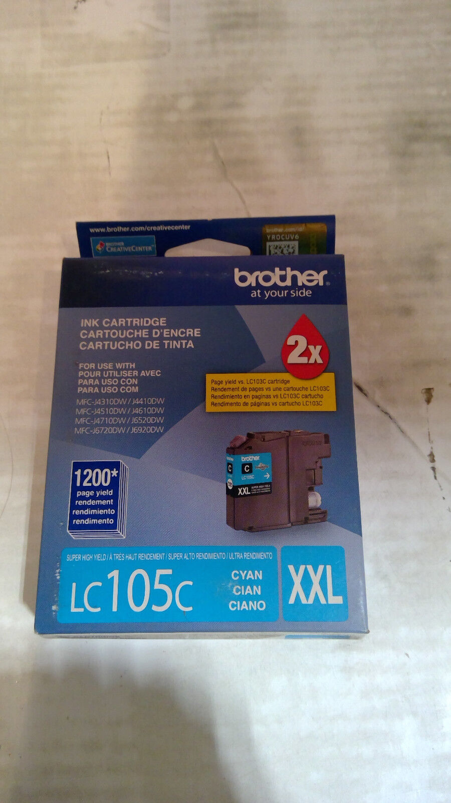 Genuine Brother LC105C XXL Cyan Inkjet Cartridge