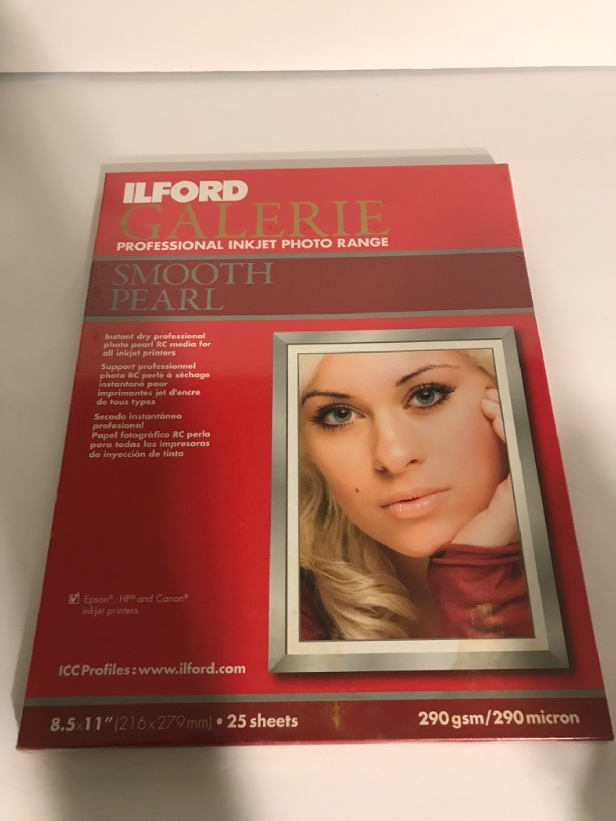 New ILFORD GALERIE Professional Inkjet Photo Range Smooth Pearl 290 gsm 8.5 X 11
