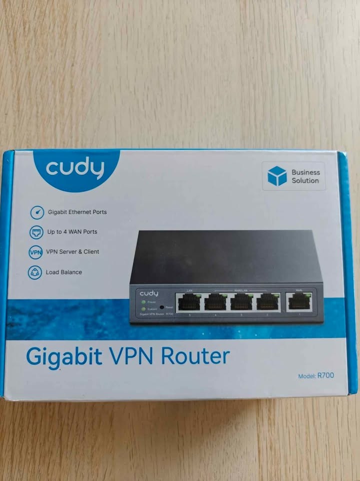 Cudy R700 Gigabit Multi-WAN VPN Router 4 WAN Ports WireGuard OpenVPN - NEW