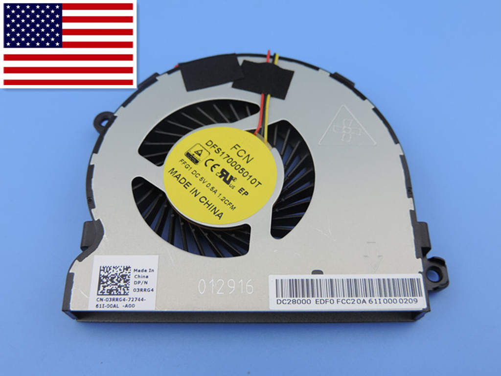 Original CPU Cooling Fan  For Dell Inspiron 15 1628S laptop 03RRG4 